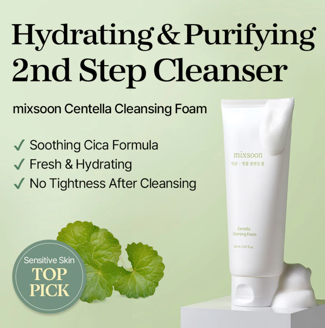 Mixsoon - Centella Cleansing Foam Travel Size 20 ML