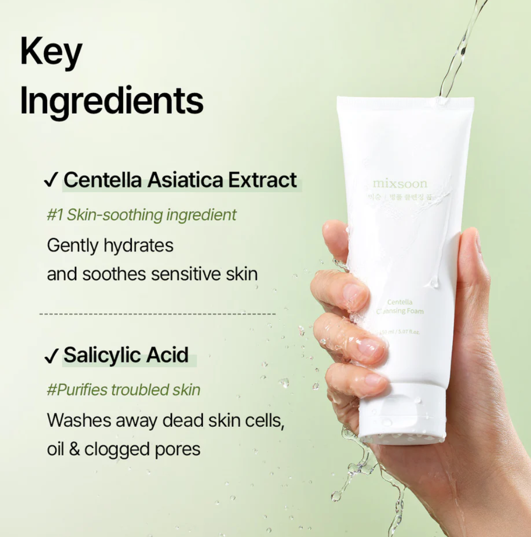 Mixsoon - Centella Cleansing Foam Travel Size 20 ML