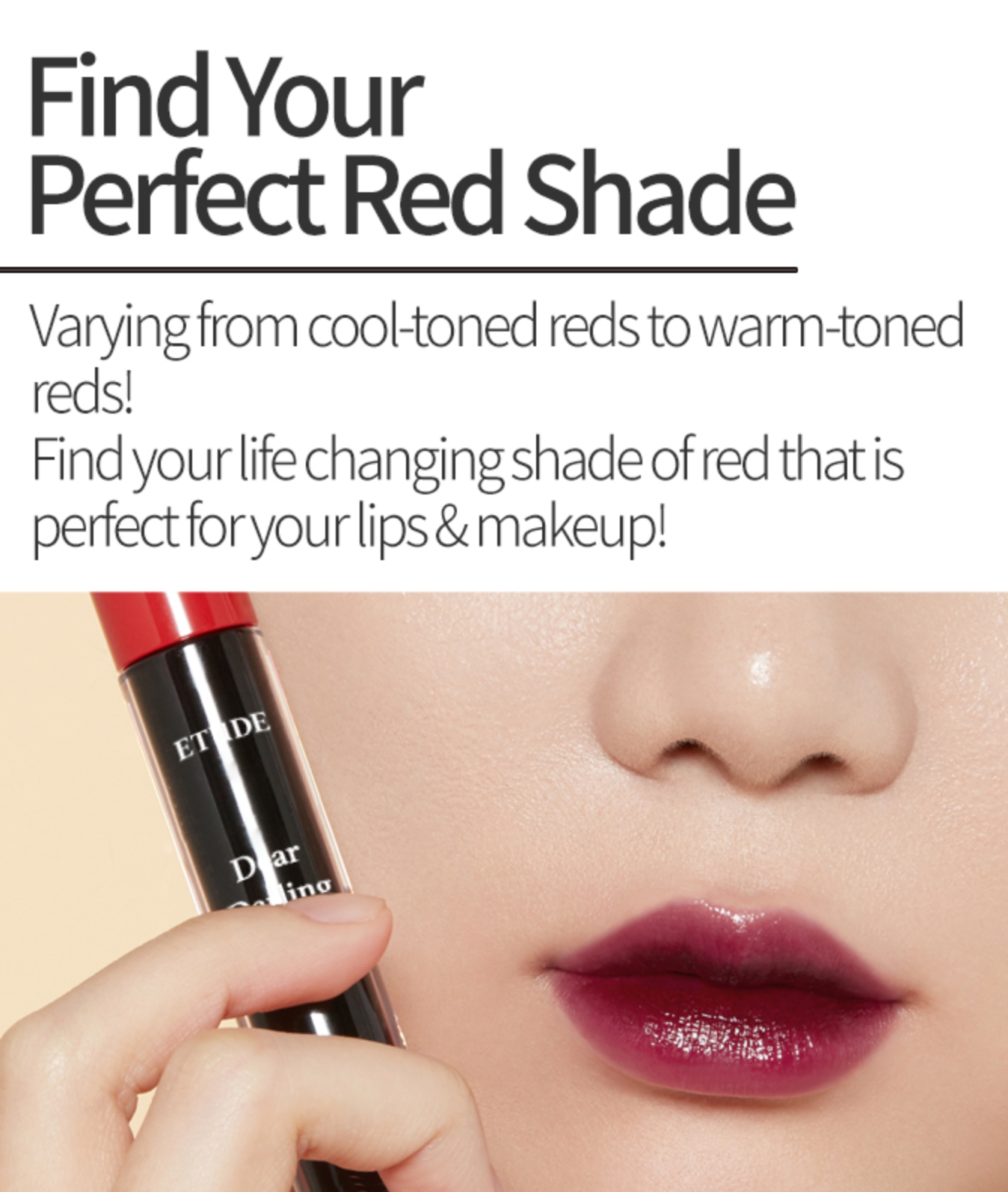 Etude - Dear Darling Water Gel Tint RD302 Dracula Red 2021