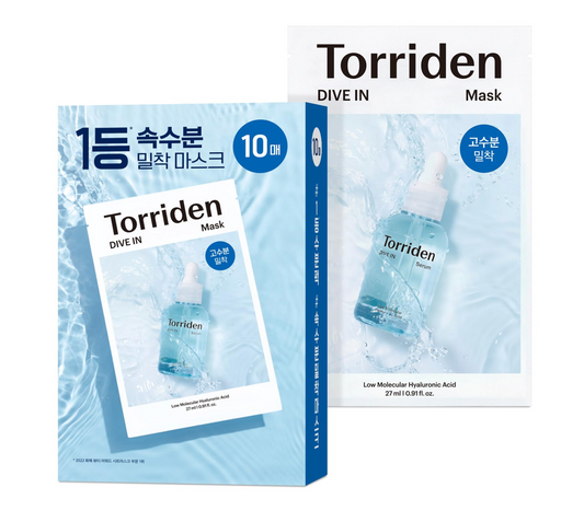 Torriden - DIVE-IN Low Molecule Hyaluronic Acid Mask (10 Pack)