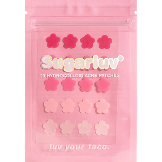 Sugarluv - Hydrocolloid Acne Patches Pink Flower Power 20 Count